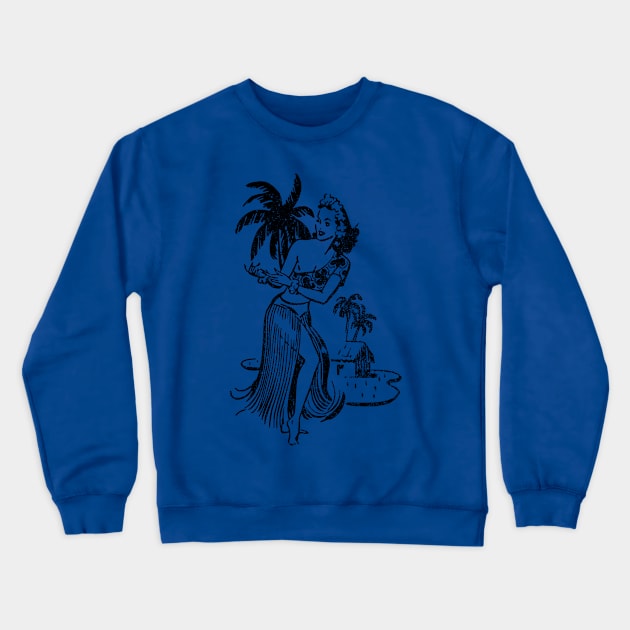 Hula Dancer 1 Crewneck Sweatshirt by GloopTrekker